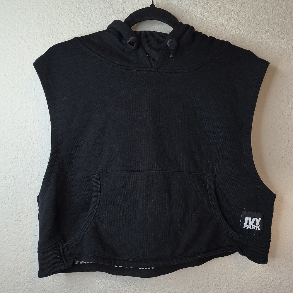 Ivy Park Sleeveless Crop Hoodie Size Meduim‎ - Picture 3 of 10